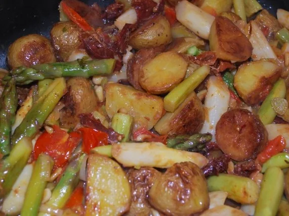 Warmer Röstkartoffel-Spargel-Salat - Rezept - Bild Nr. 6