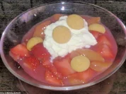 Rezept: Rhabarber-Erdbeer-Grütze Rhabarber-Erdbeer-Grütze - Rezept