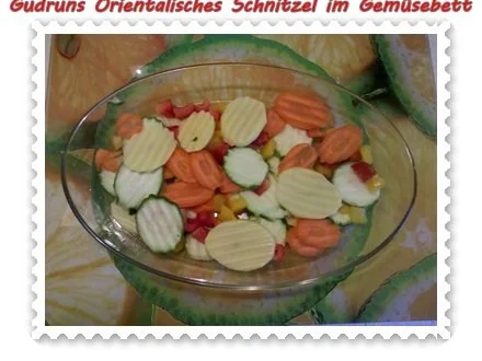 Auflauf: Orientalisches Schnitzel im Gemüsebett - Rezept - Bild Nr. 4