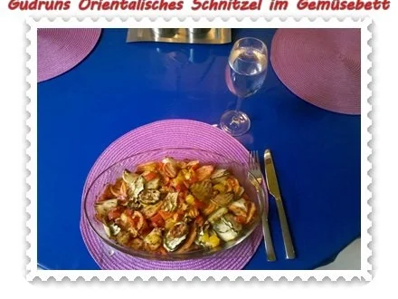 Auflauf: Orientalisches Schnitzel im Gemüsebett - Rezept - Bild Nr. 13