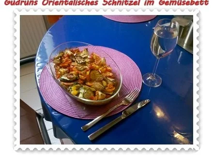 Auflauf: Orientalisches Schnitzel im Gemüsebett - Rezept - Bild Nr. 14
