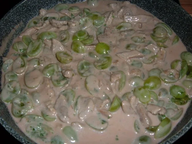 Fleisch : Geschnetzeltes in Trauben - Senfsoße - Rezept - Bild Nr. 6