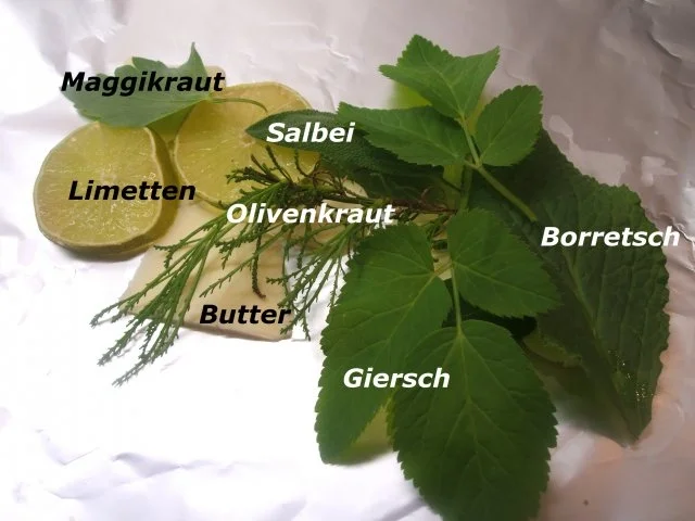 Gemüse: Kräuterspargel aus dem Rohr mit Schweinekamm und Remoulade - Rezept - Bild Nr. 2