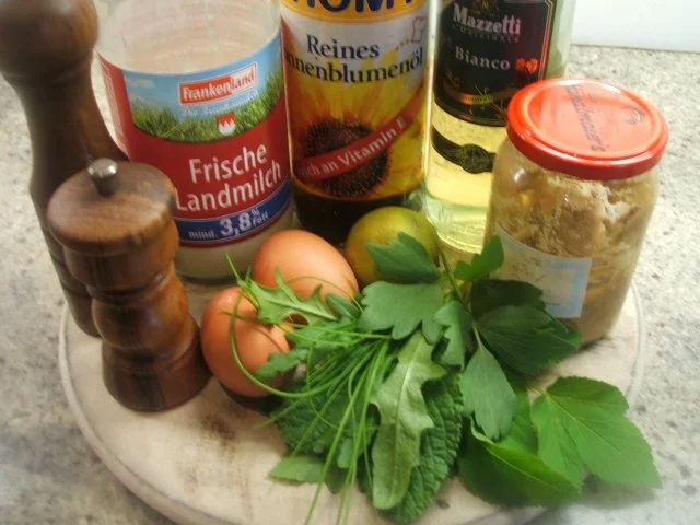 Gemüse: Kräuterspargel aus dem Rohr mit Schweinekamm und Remoulade - Rezept - Bild Nr. 5