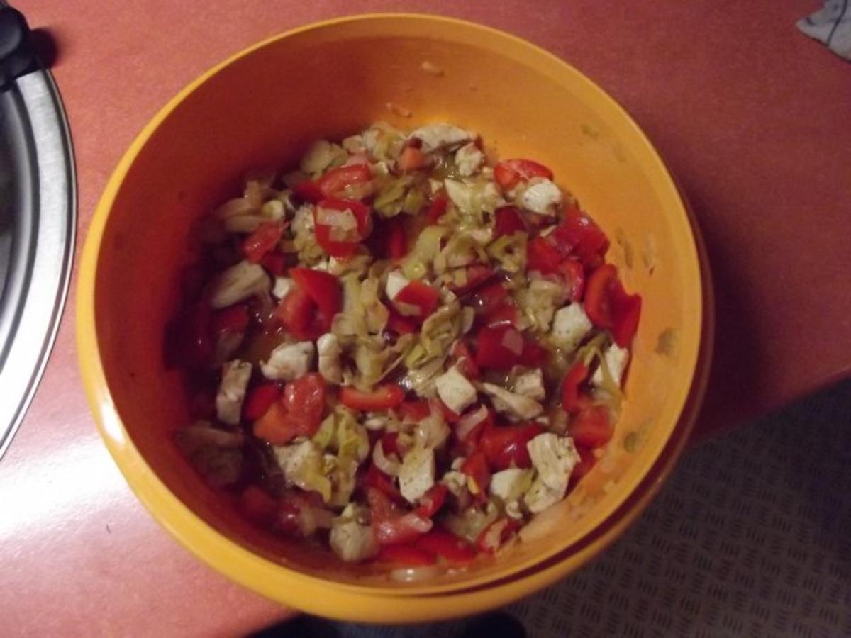Hänchen-Porree-Chicoree Salat - Rezept