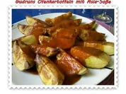 Kartoffeln: Ofenkartoffeln mit Asia-Soße - Rezept