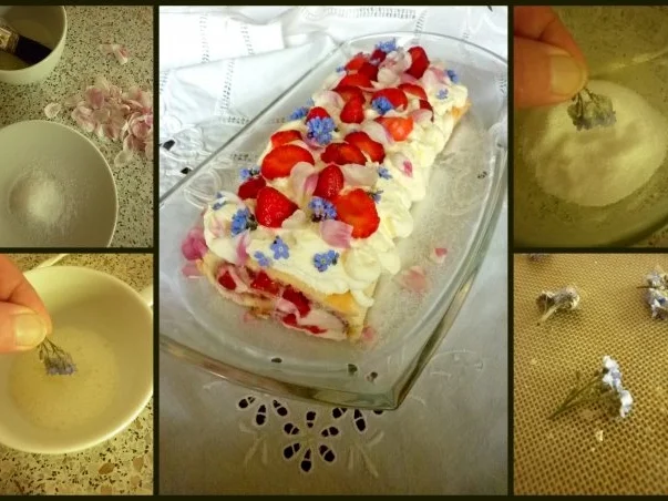 Erdbeer-Rhabarber-Biskuitrolle - Rezept - Bild Nr. 8