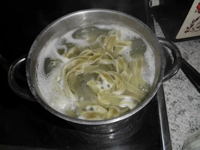 Nudeln mit Lachs und Spinat - Rezept - Bild Nr. 3