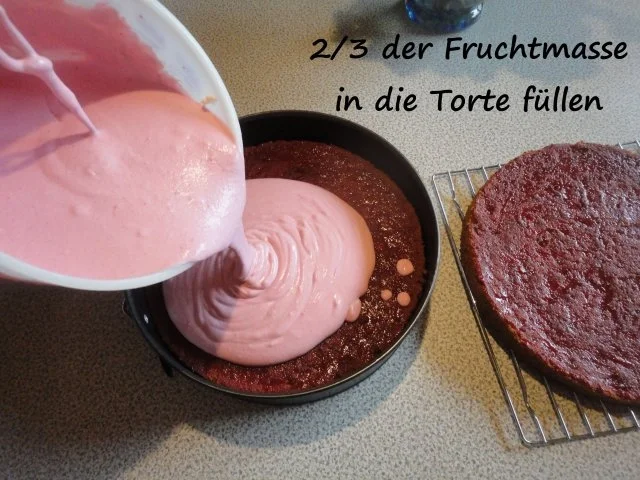 Schnee Torte mit Topfen Obers Frucht Creme - Rezept - Bild Nr. 19