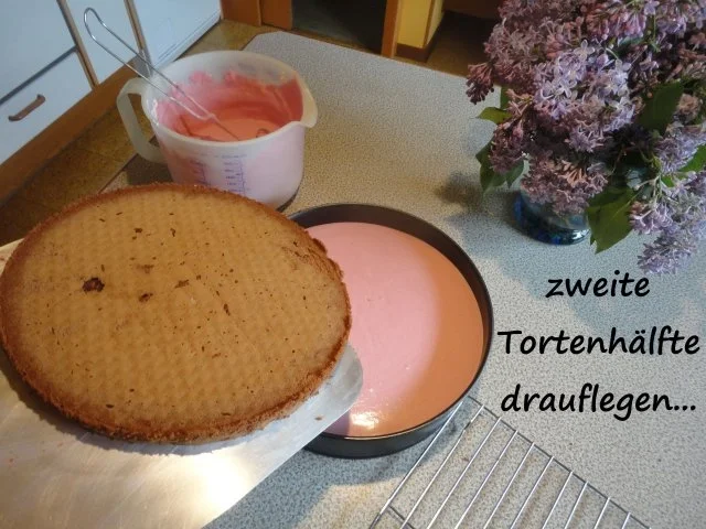 Schnee Torte mit Topfen Obers Frucht Creme - Rezept - Bild Nr. 20