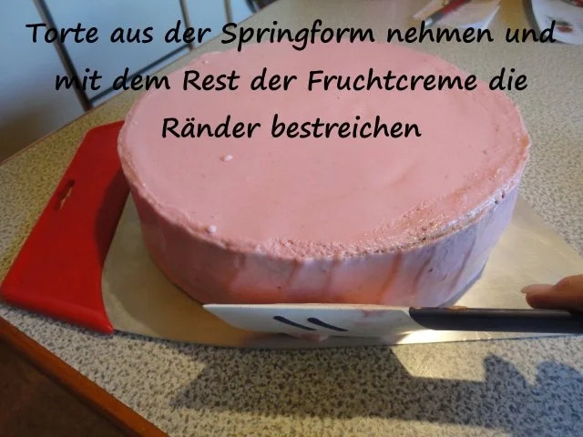 Schnee Torte mit Topfen Obers Frucht Creme - Rezept - Bild Nr. 22