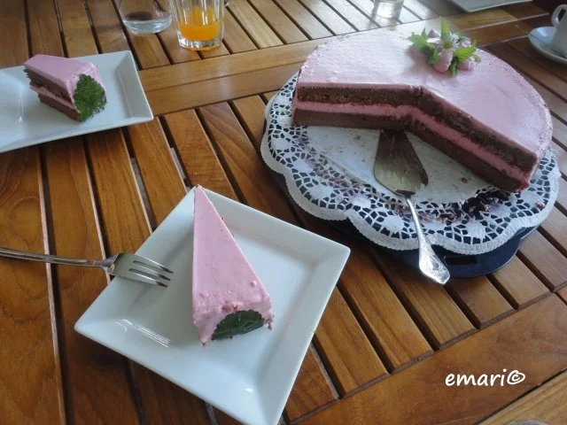 Schnee Torte mit Topfen Obers Frucht Creme - Rezept - Bild Nr. 25