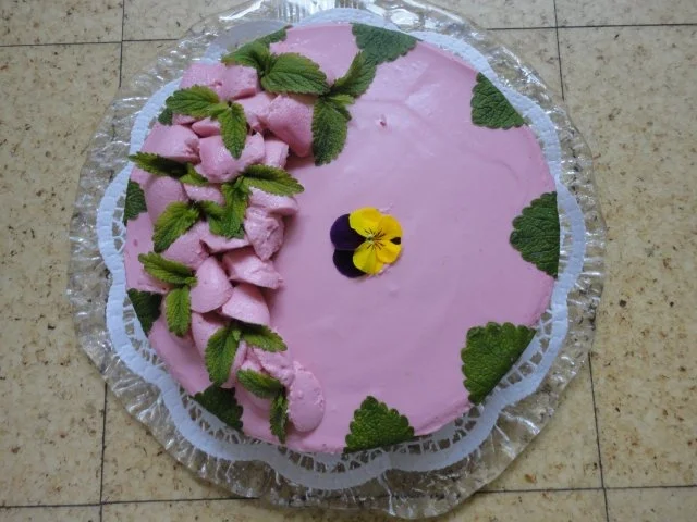 Schnee Torte mit Topfen Obers Frucht Creme - Rezept - Bild Nr. 2