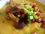 Allgäuer Kartoffelsupp mit Bier - & Speckkrusteln - Rezept