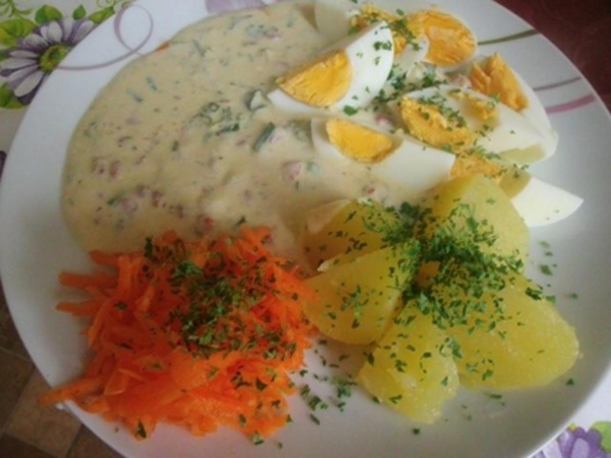 Eier in Schinken Frischkäse Kräutersauce - Rezept - Bild Nr. 8