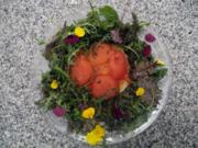 Tarte Tatin von der Tomate an Frühlingssalat - Rezept