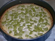 Käsekuchen mit Rhababer - Rezept