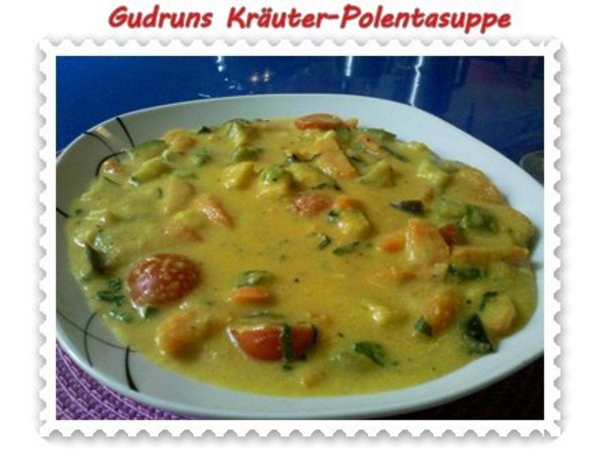 Suppe: Kräuter-Polentasuppe - Rezept