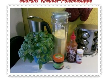 Rezept: Suppe: Kräuter-Polentasuppe Bild Nr. 2 Suppe: Kräuter-Polentasuppe - Rezept - Bild Nr. 2