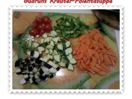 Rezept: Suppe: Kräuter-Polentasuppe Bild Nr. 4 Suppe: Kräuter-Polentasuppe - Rezept - Bild Nr. 4