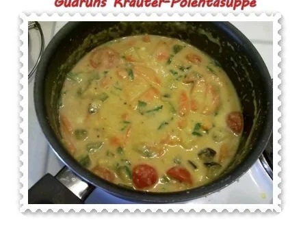 Rezept: Suppe: Kräuter-Polentasuppe Bild Nr. 9 Suppe: Kräuter-Polentasuppe - Rezept - Bild Nr. 9