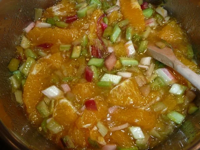 Rezept: Rhabarber-Orangen - Marmelade Bild Nr. 4 Rhabarber-Orangen - Marmelade - Rezept - Bild Nr. 4