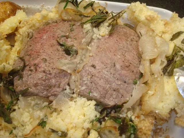 Rezept: Rumpsteak in Salzkruste mit Spinat Bild Nr. 5 Rumpsteak in Salzkruste mit Spinat - Rezept - Bild Nr. 5