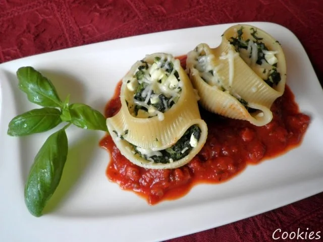 Lumaconi mit Spinat und Schafskäse .... - Rezept - Bild Nr. 14