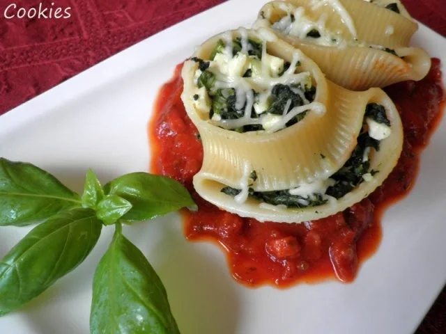 Lumaconi mit Spinat und Schafskäse .... - Rezept - Bild Nr. 13