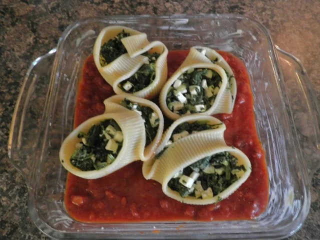 Lumaconi mit Spinat und Schafskäse .... - Rezept - Bild Nr. 10