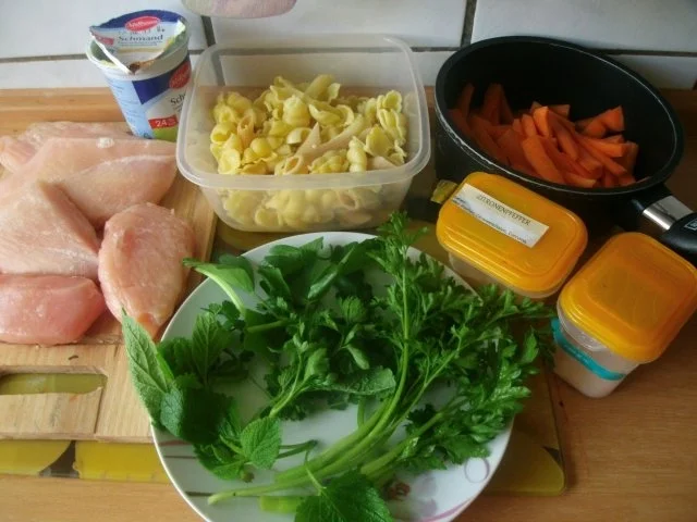 Hähnchenbruststreifen mit frischen Kräutern gebraten  in Senfsauce - Rezept - Bild Nr. 3