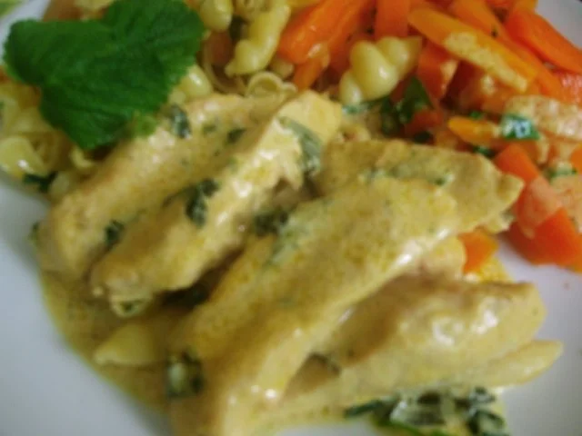 Hähnchenbruststreifen mit frischen Kräutern gebraten  in Senfsauce - Rezept - Bild Nr. 13