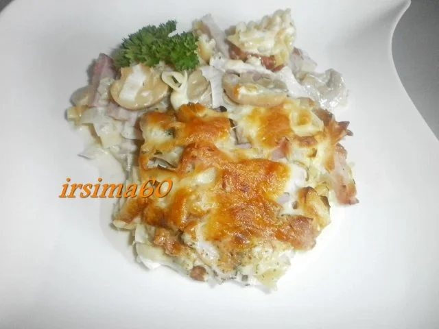 Rezept: Nudelauflauf mit Kasseler Bild Nr. 2 Nudelauflauf mit Kasseler - Rezept - Bild Nr. 2