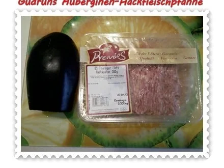 Hackfleisch: Auberginen-Hackfleischpfanne - Rezept - Bild Nr. 3