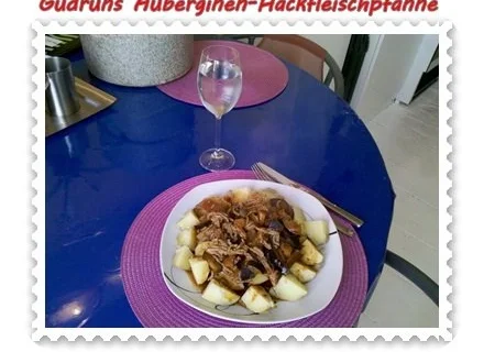 Hackfleisch: Auberginen-Hackfleischpfanne - Rezept - Bild Nr. 10