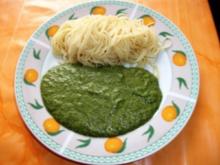 Vegetarisch:Spaghetti mit Spinat-Gorgonzolasosse - Rezept