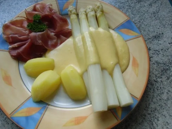 Rezept: ❤ Spargel mit Sauce - Hollandaise... & ...Tiroler Schinken... ❤ Bild Nr. 11 ❤ Spargel mit Sauce - Hollandaise... & ...Tiroler Schinken... ❤ - Rezept - Bild Nr. 11