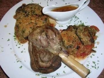 geschmorte Lammhaxen, mit Auberginen und Tomaten - Rezept - Bild Nr. 3