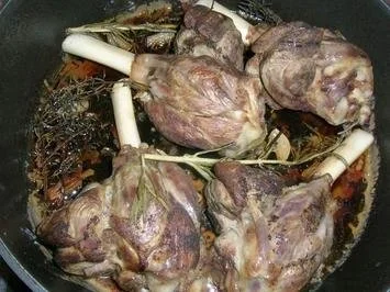 geschmorte Lammhaxen, mit Auberginen und Tomaten - Rezept - Bild Nr. 4