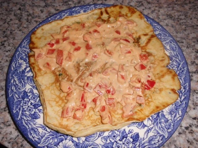 Rezept: Spinat-Pfannkuchen mit Käsecreme>> Bild Nr. 6 Spinat-Pfannkuchen mit Käsecreme>> - Rezept - Bild Nr. 6