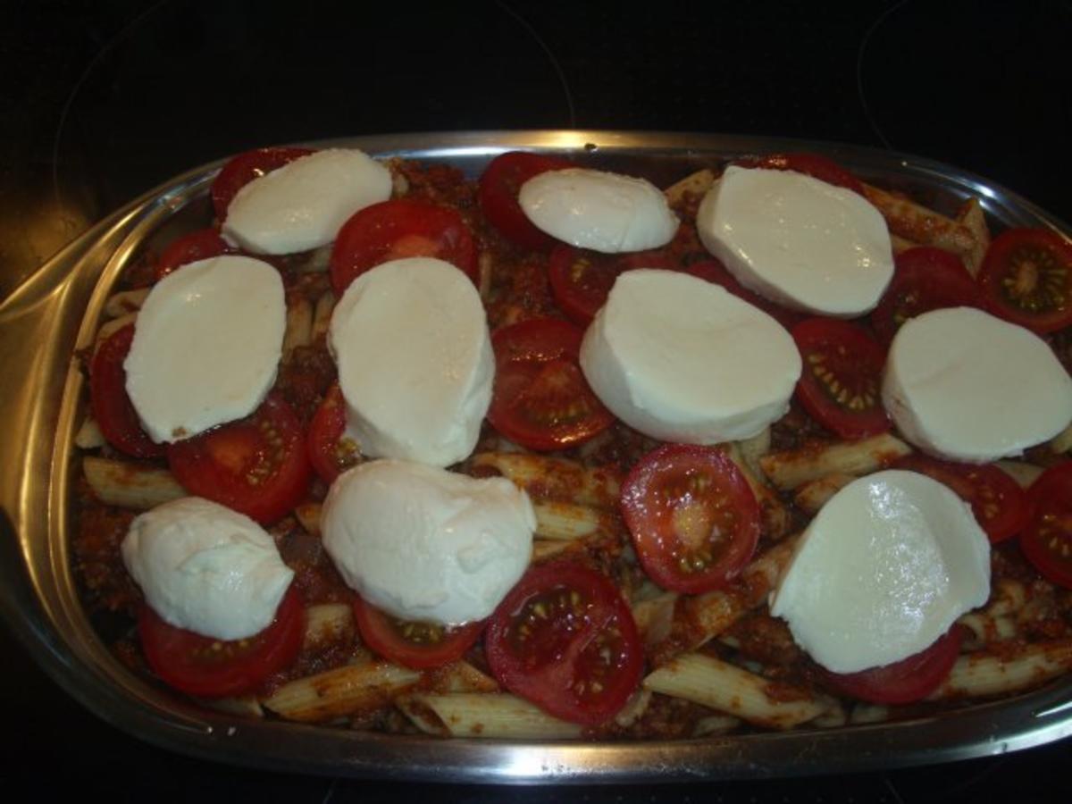 Nudelauflauf mit Tomaten und Mozzarella - Rezept - Bild Nr. 4