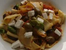 Selbstgemachte Maltagliati mit Ratatouille - Rezept