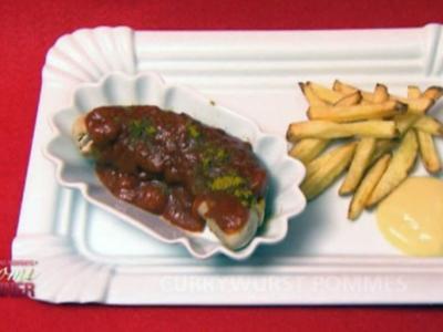 Rezept: Currywurst Pommes (Joy Abiola und Patrick Müller) Currywurst Pommes (Joy Abiola und Patrick Müller) - Rezept