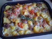 Leo´s  Frikadellen-Kartoffelauflauf - Rezept