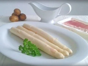Spargel mit Jausenspeck, Pellkartoffeln und selbstgemachter Sauce Hollandaise - Rezept - Bild Nr. 3