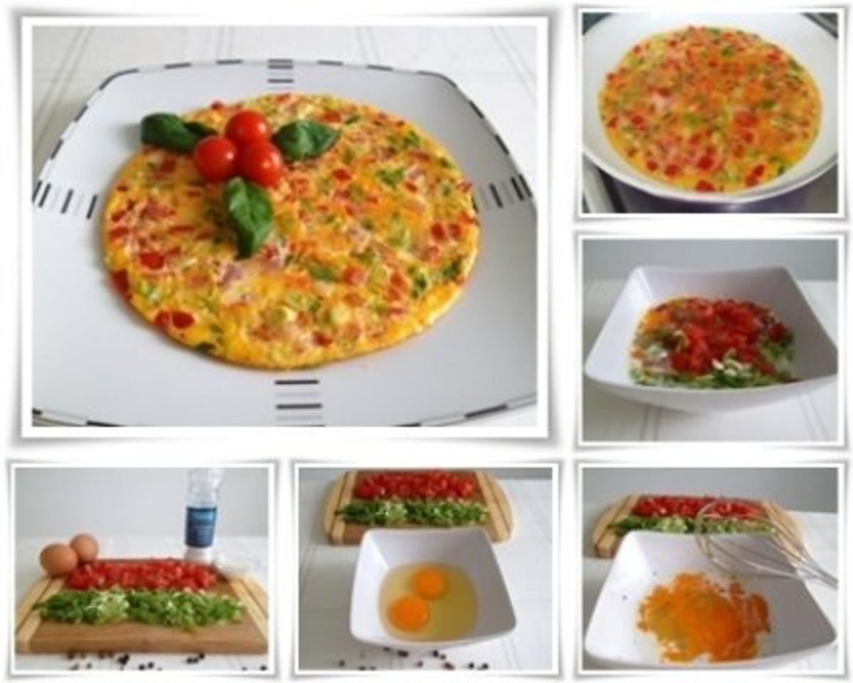 Pikantes  Omelett mit Tomaten und Frühlingszwiebeln - Rezept - Bild Nr. 21