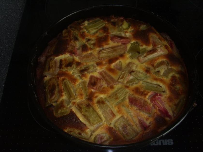 Rhabarber Pudding Kuchen - einfach - von Hoenowbear