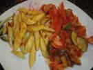 Schupfnudeln mit Gemüse und Würstchen - Rezept