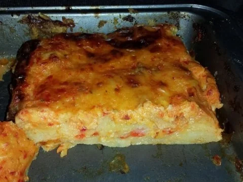 Rezept: Pikantes Ajvar-Kartoffel Gratin Bild Nr. 2 Pikantes Ajvar-Kartoffel Gratin - Rezept - Bild Nr. 2