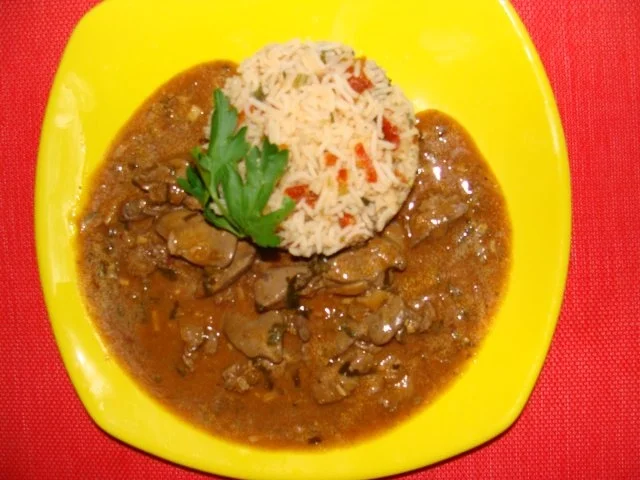 Geflügel : Hähnchenleberpfanne süßsauer. - Rezept